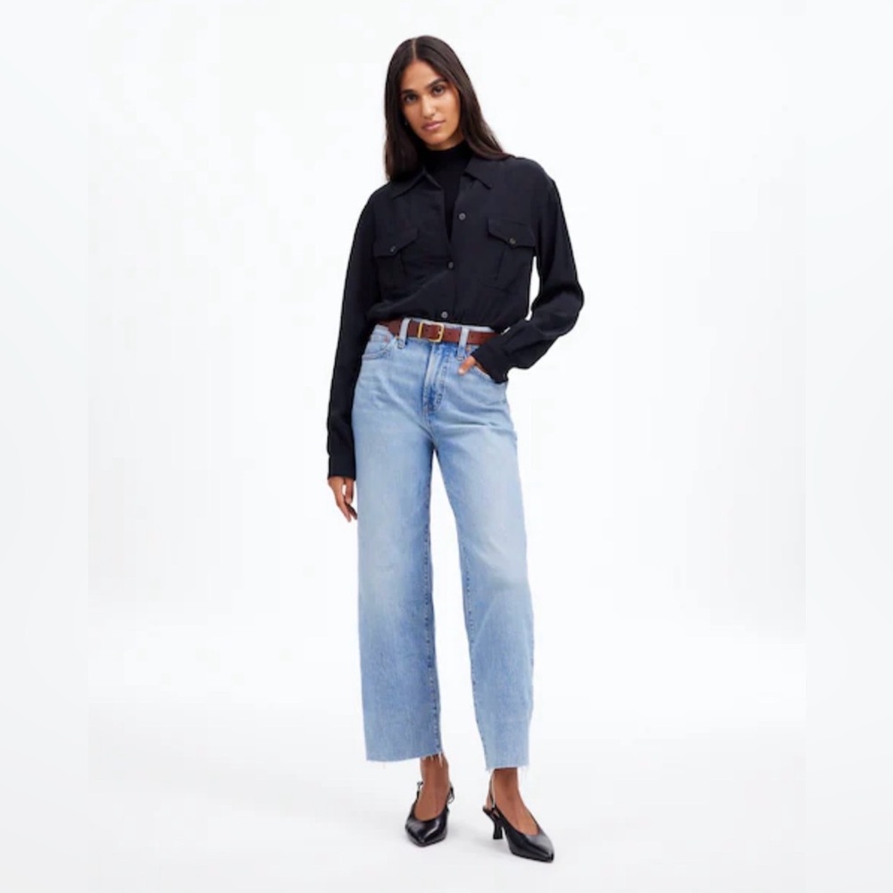 Madewell Jeans The Perfect Vintage Wide-Leg Crop Jean